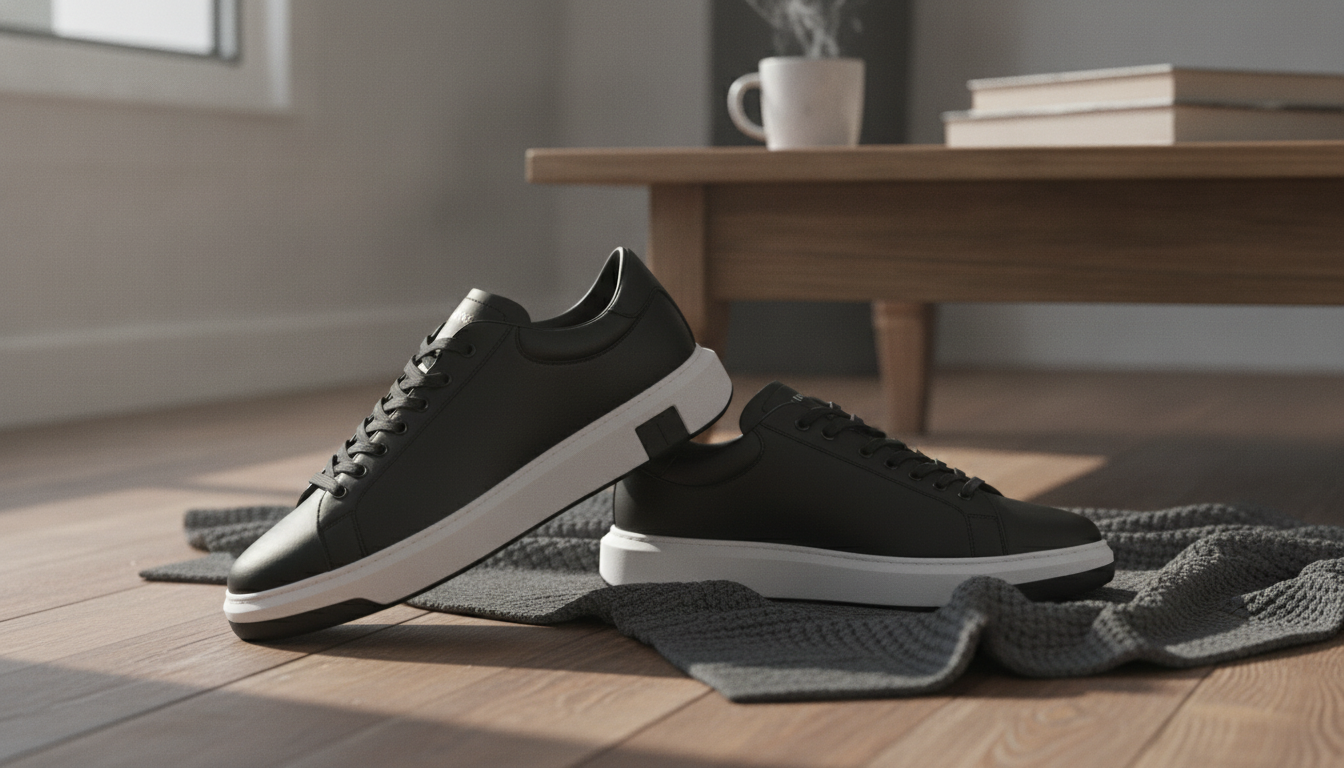 Armani Exchange Men’s Black Leather Sneakers Review