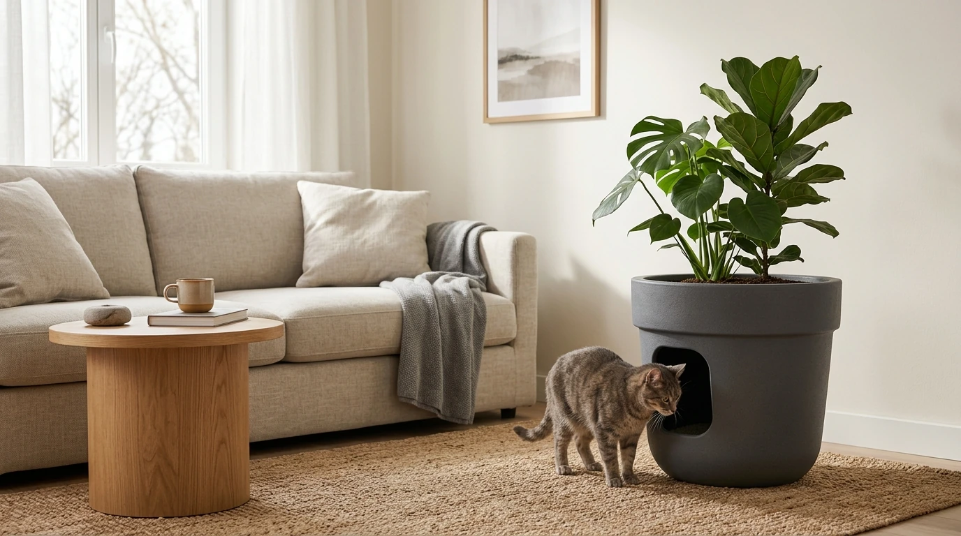 Decor-Friendly Flowerpot Litter Box: Odor Control Guide