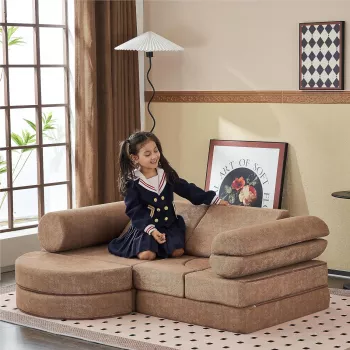 14-Piece Modular Kids Couch: Forts, Lounging, Play