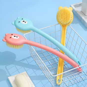 Soft Long-Handle Nylon Back Scrubber: Gentle Exfoliation