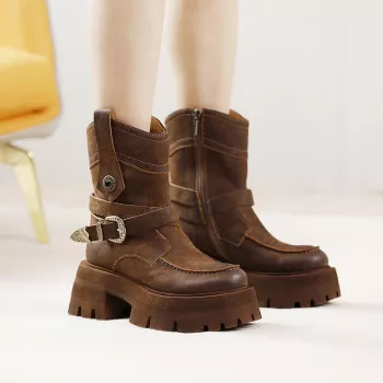 Retro Leather Platform Boots: Fit, Style & Care Guide