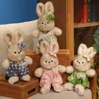 Kawaii Bunny Plush in a Dress: Cozy Gift & Decor Pick