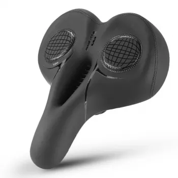 All-Terrain Comfort Saddle: Wide, Waterproof, Shock-Absorbing